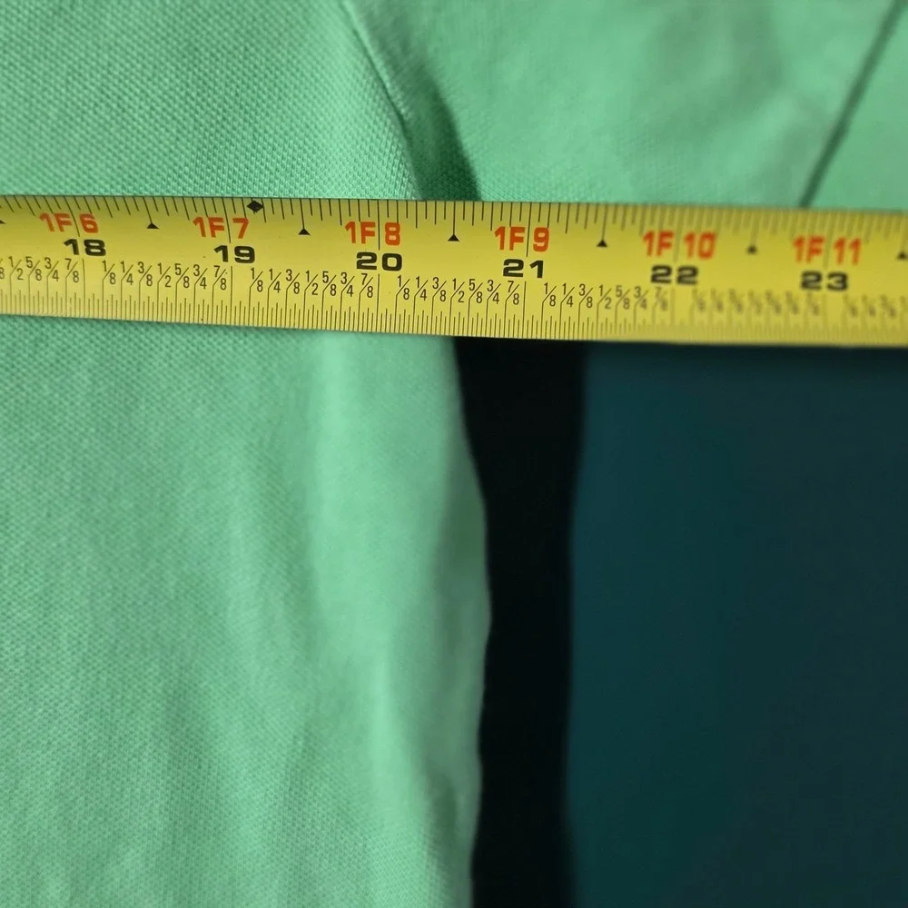 Polo Ralph Lauren Lime Green Short Sleeve Blue Pony Short Sleeve~Large